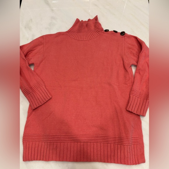 Anthropologie Margarita Tunic Sweater (XS, pink coral) - Picture 1 of 3